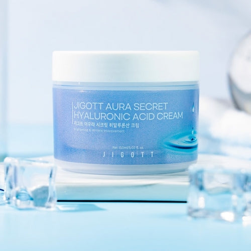Jigott Hyaluronic Acid Cream — Deep Hydration + Wrinkle Care — 10,000ppm Sodium Hyaluronate + Niacinamide