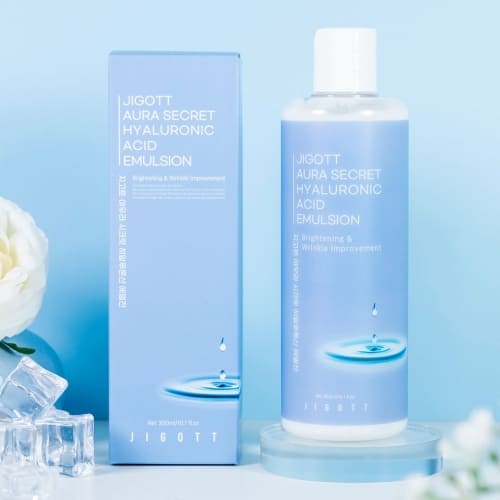 JIGOTT Hyaluronic Acid Emulsion — Intense Hydration + Wrinkle Care — 10,000ppm Sodium Hyaluronate