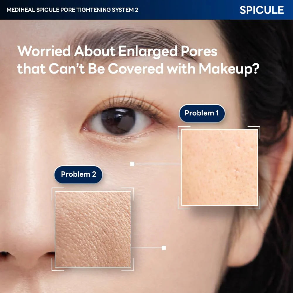 Mediheal Spicule Pore Tightening System 2 — Lifting + Smoothing — Spicule & Collagen - (4-Pack)