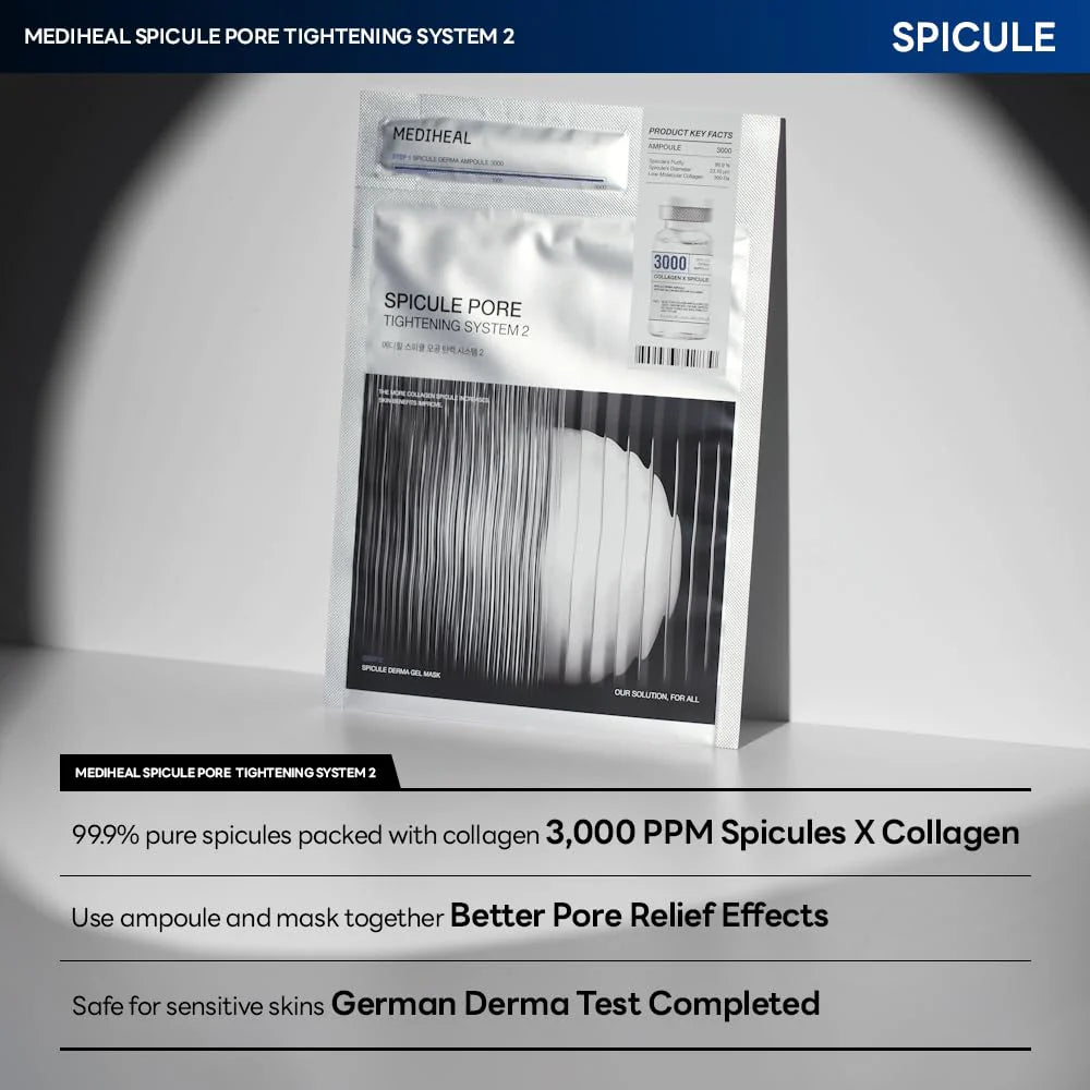 Mediheal Spicule Pore Tightening System 2 — Lifting + Smoothing — Spicule & Collagen - (4-Pack)