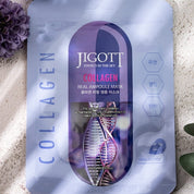 JIGOTT Collagen Real Ampoule Mask, Firming + Elasticity Boost + Skin Smoothing