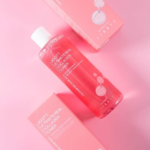 Jigott Ultimate Real Collagen Toner — Firming + Brightening — Hydrolyzed Collagen & Niacinamide