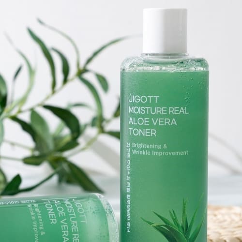 Jigott Daily Fresh Aloe Vera Toner — Calming + Hydrating — Aloe Leaf Extract & Niacinamide