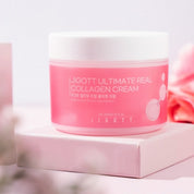 Jigott Collagen Cream — Firming + Anti-Wrinkle Care — 2,000ppm Hydrolyzed Collagen + Niacinamide