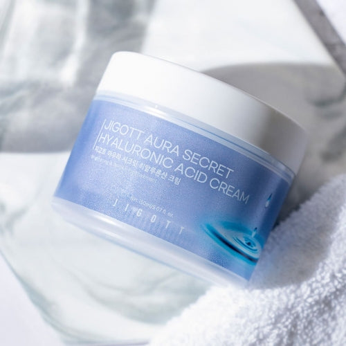 Jigott Hyaluronic Acid Cream — Deep Hydration + Wrinkle Care — 10,000ppm Sodium Hyaluronate + Niacinamide