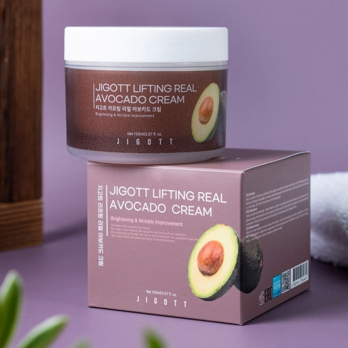 Jigott Avocado Ultra Rich Cream — Deep Nourishment + Firming — Avocado Fruit Extract + Niacinamide