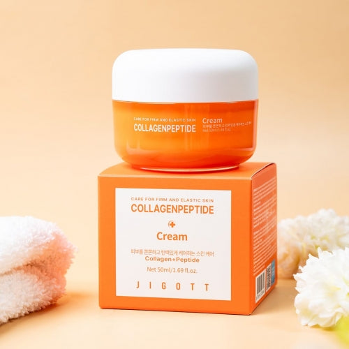 Jigott Collagen Peptide Cream – Firming & Elasticity Moisturizer