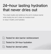 Hue Calm Waterful Calm Barrier Cream — 70% Opuntia + 24-Hour Hydration — Vegan Moisturizer for Sensitive Skin
