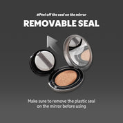 TIRTIR Aura Silver Cushion Foundation - Semi-Glow Finish + Radiant Coverage + Hydration
