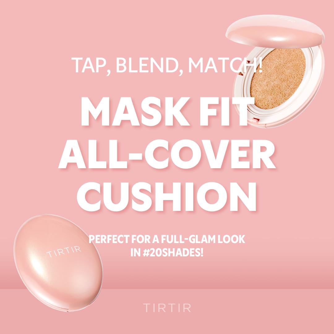 TIRTIR Pink Cushion Foundation - Full Coverage + Matte Finish + Long Wear