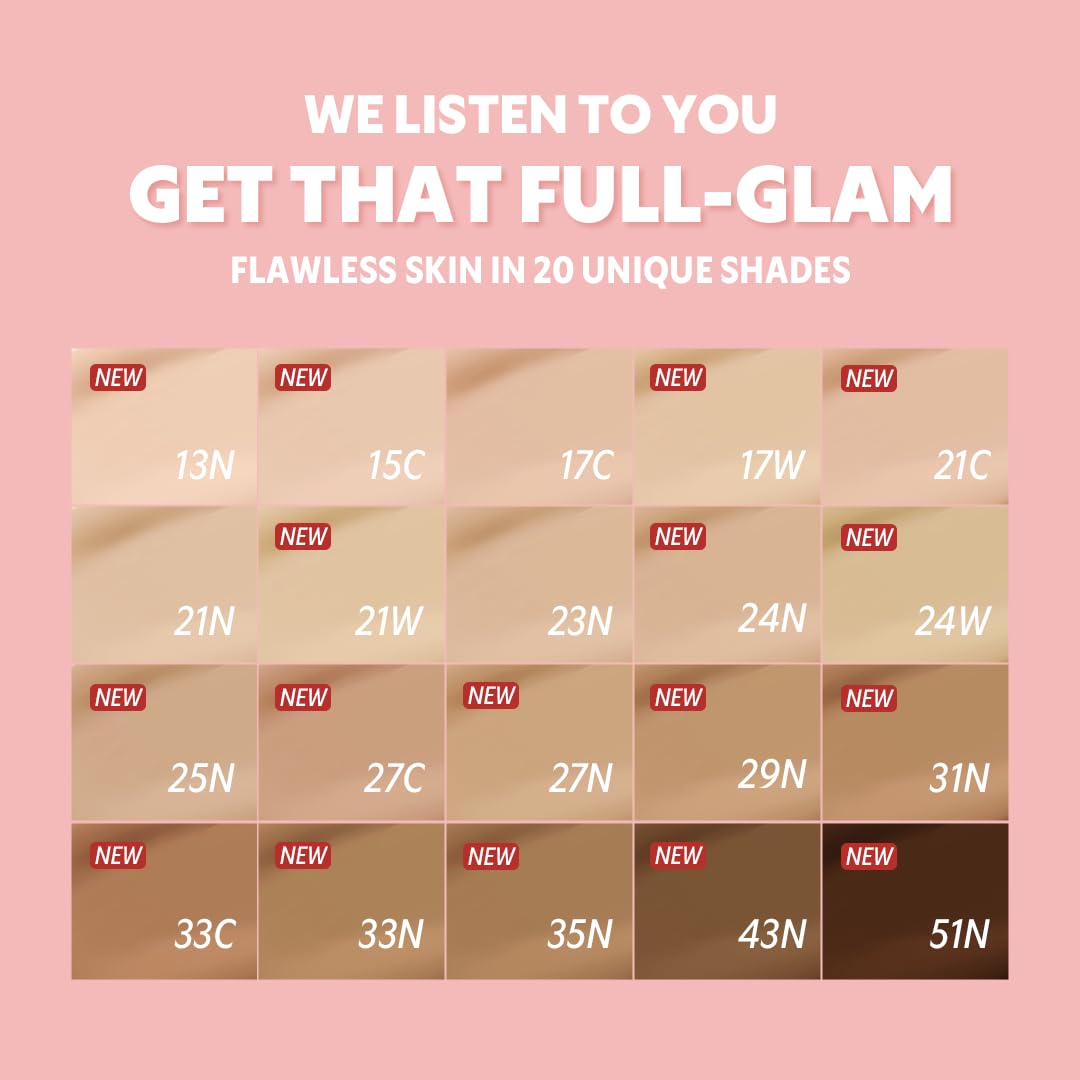 TIRTIR Pink Cushion Foundation - Full Coverage + Matte Finish + Long Wear