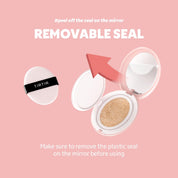 TIRTIR Pink Cushion Foundation - Full Coverage + Matte Finish + Long Wear