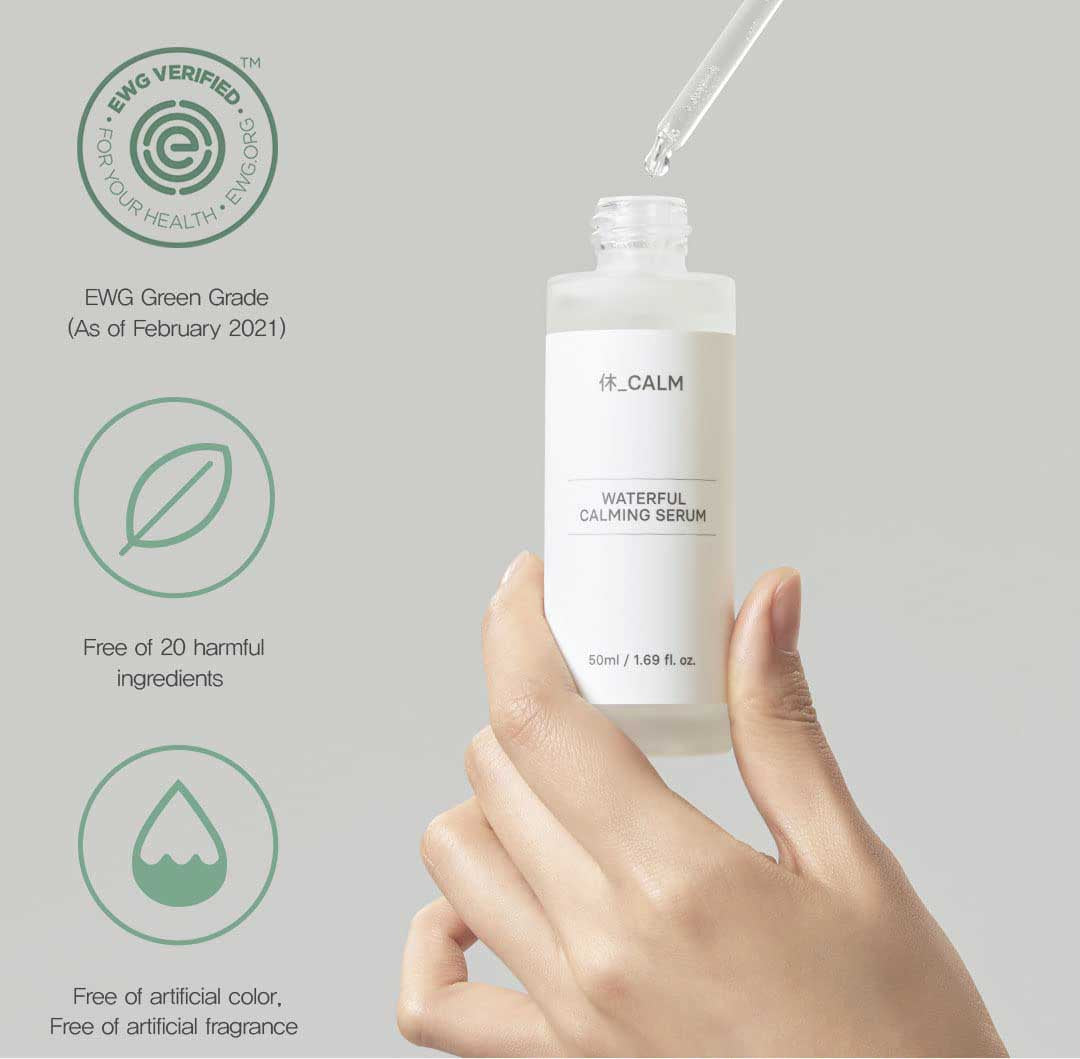 Hue Calm Waterful Calming Serum – Vegan Hydrating & Soothing Serum for Oily & Acne-Prone Skin