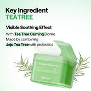 Mediheal Teatree Trouble Toner Pad – Calming & Soothing Vegan Gauze Pads for Acne-Prone Skin