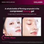 Mediheal Hyper Collagen Mask – 4 Types of Collagens + Cooling Gel + Pore Care | (10-Pack)