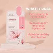 Mediheal Collagen Essential Mask – Hydrogel Sheet Mask with Collagen & Milk Protein for Lifting & Firming (Pack of 10)