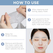 Mediheal Hyaluronate Watermide Mask – Deep Hydration + Soothing Care + Vegan Certified | (Pack of 10)