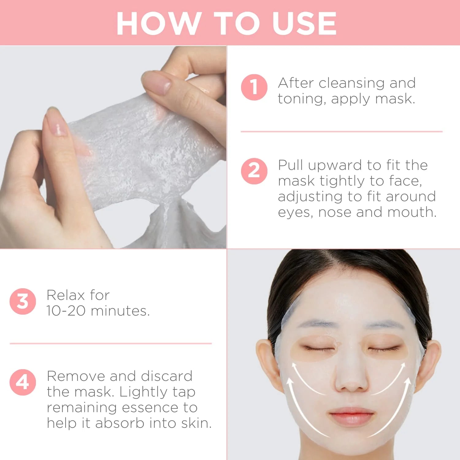 Mediheal Collagen Essential Mask – Hydrogel Sheet Mask with Collagen & Milk Protein for Lifting & Firming (Pack of 10)