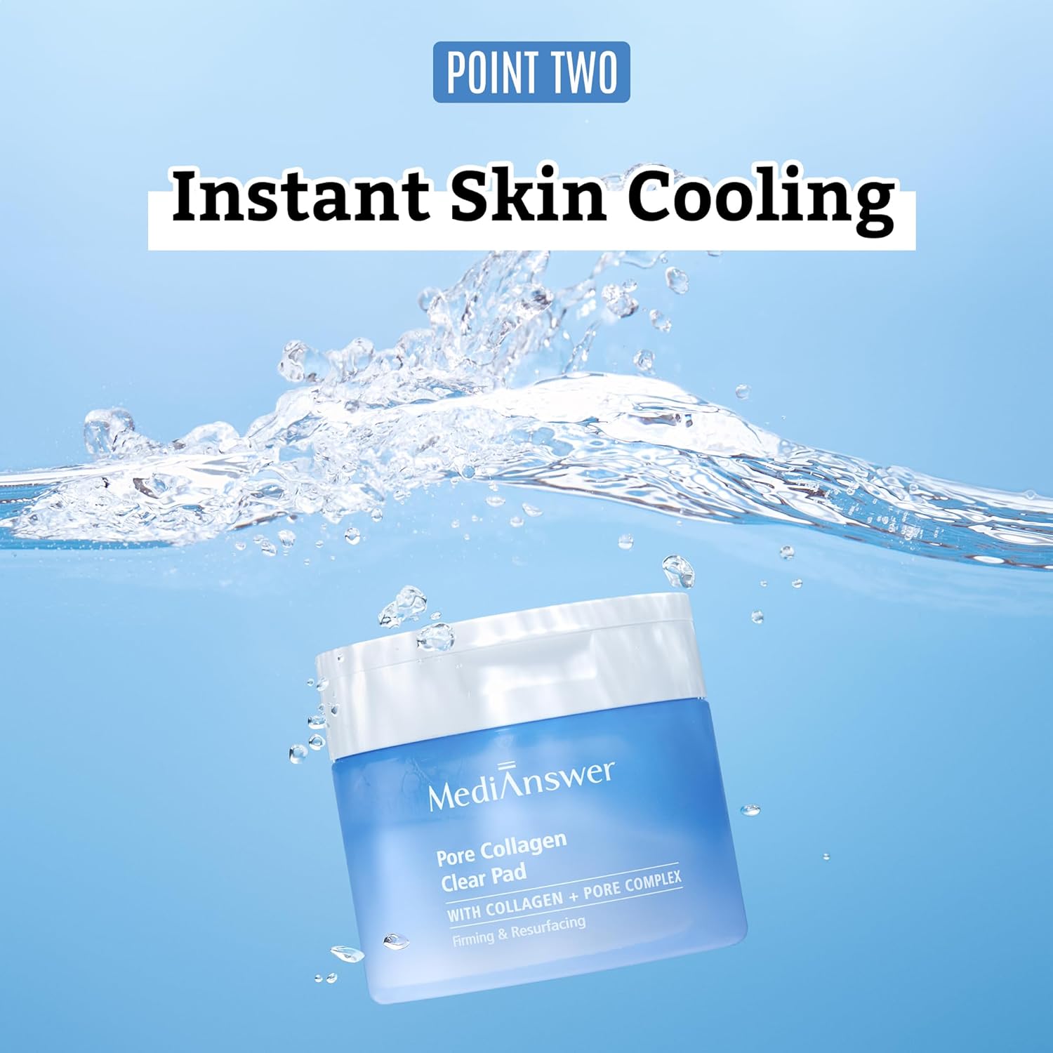 MediAnswer Collagen Toner Pads — Vita Glow & Pore Clear — Firming • Brightening — Collagen --