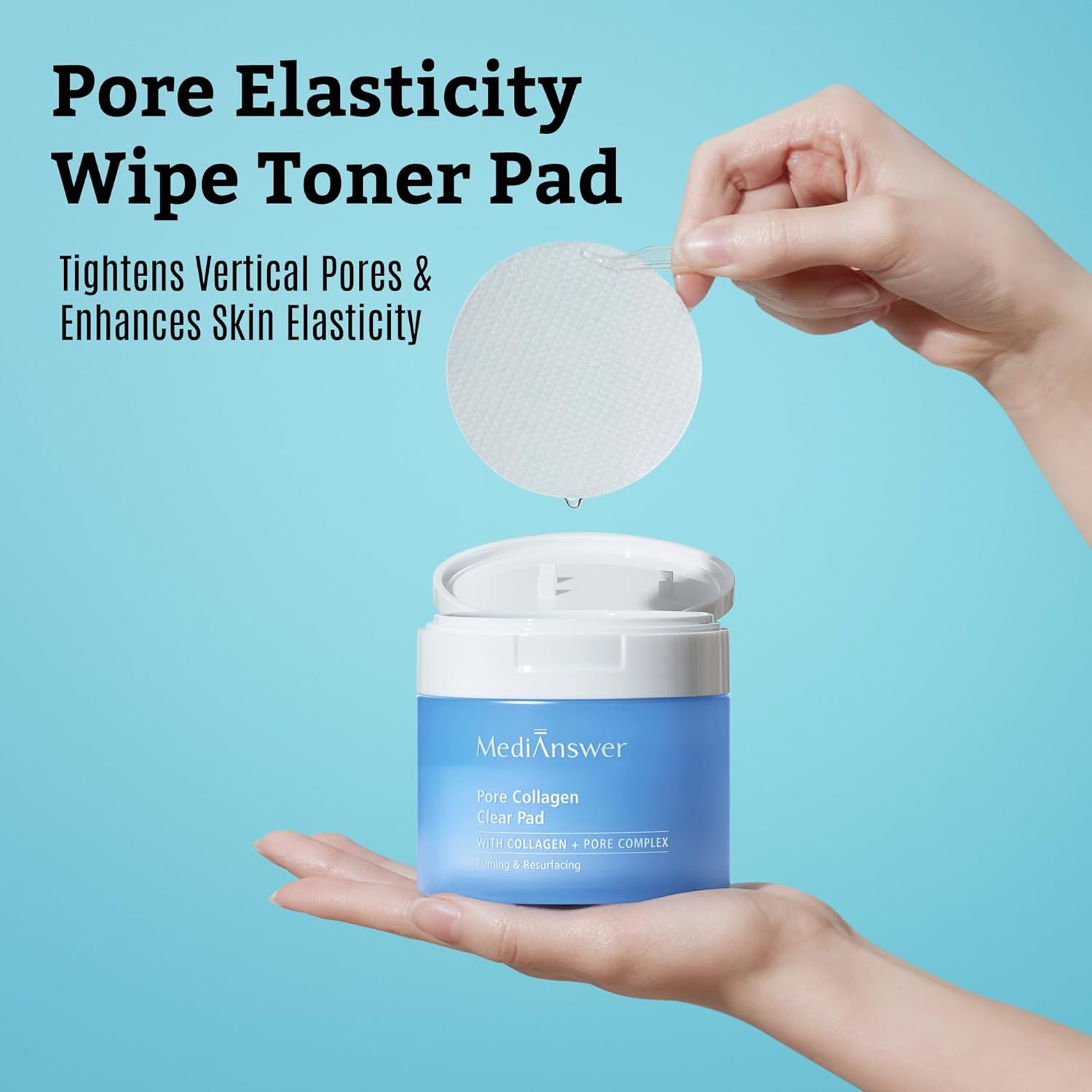 MediAnswer Collagen Toner Pads — Vita Glow & Pore Clear — Firming • Brightening — Collagen --