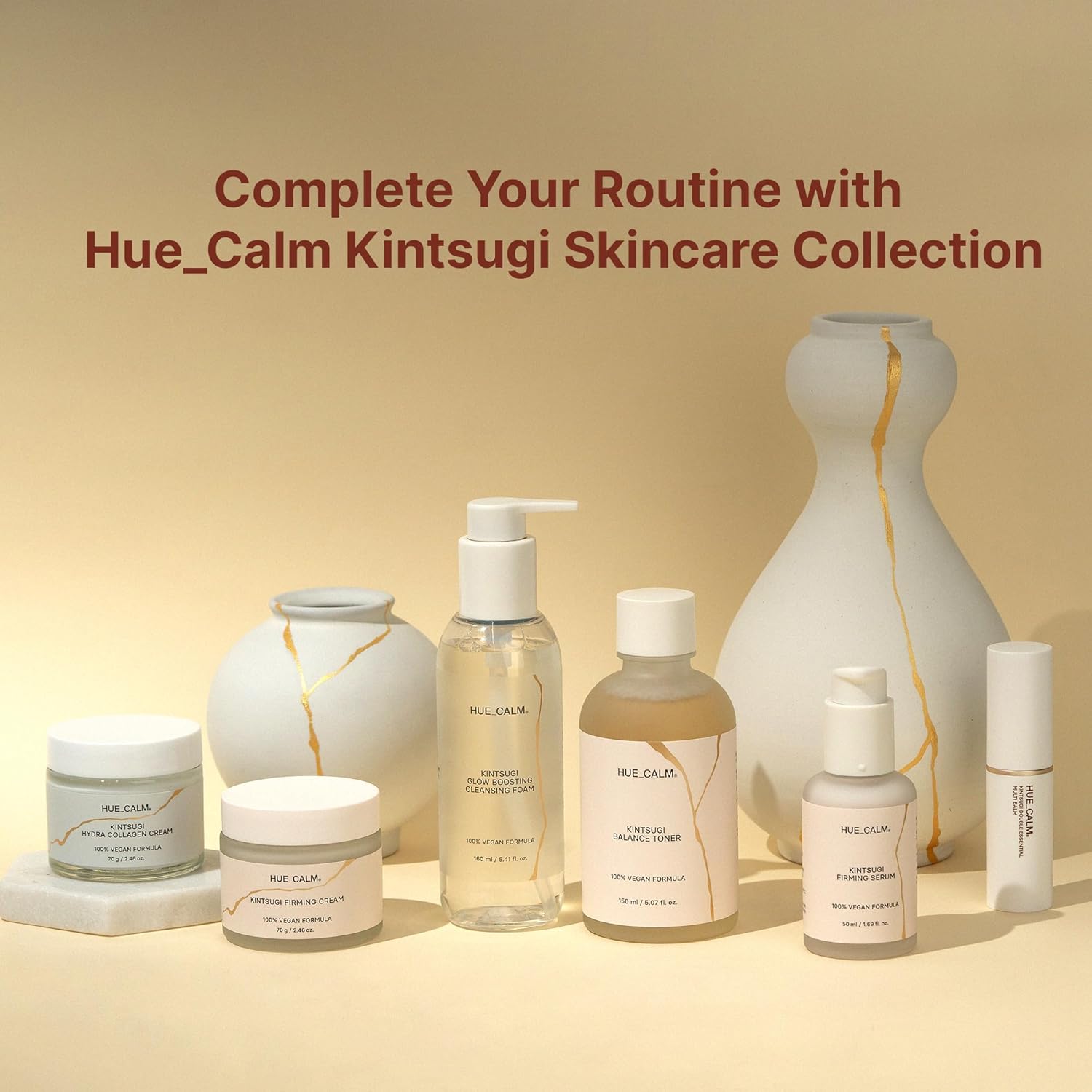 Hue Calm Kintsugi Balance Toner – Vegan Hydrating & Firming Toner with Niacinamide & Jeju Extracts 150ml