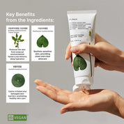 Huecalm Heartleaf Calming Cleansing Foam 150ml, Vegan-certified