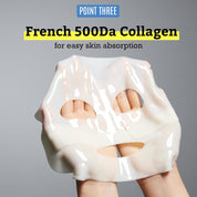 MediAnswer Collagen Mask – French Collagen Sheet Mask for Hydration, Firming, Pore & Calming
