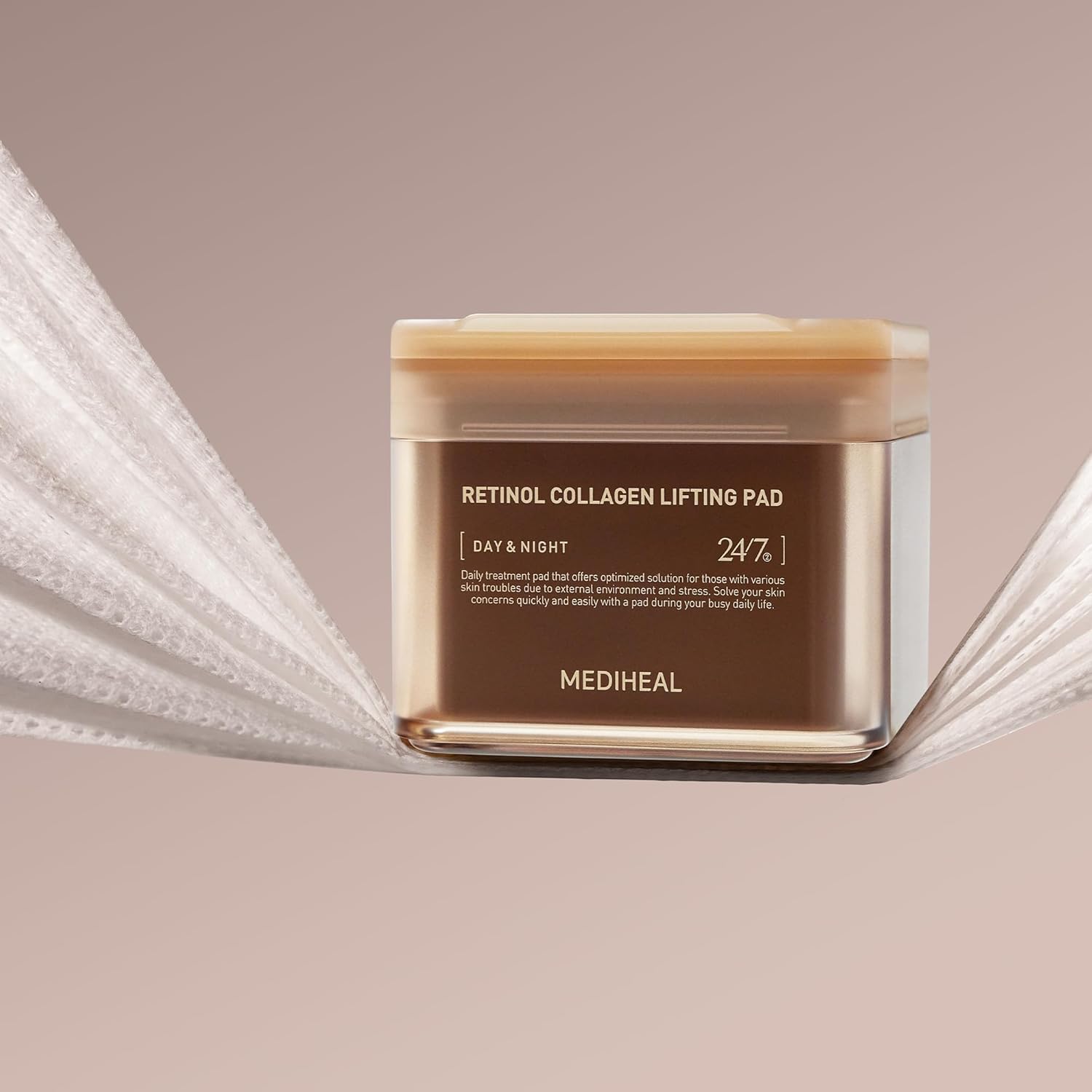 Mediheal Retinol Collagen Lifting Toner Pad – Firming Vegan Pads with Pure Retinol & Dual Collagen