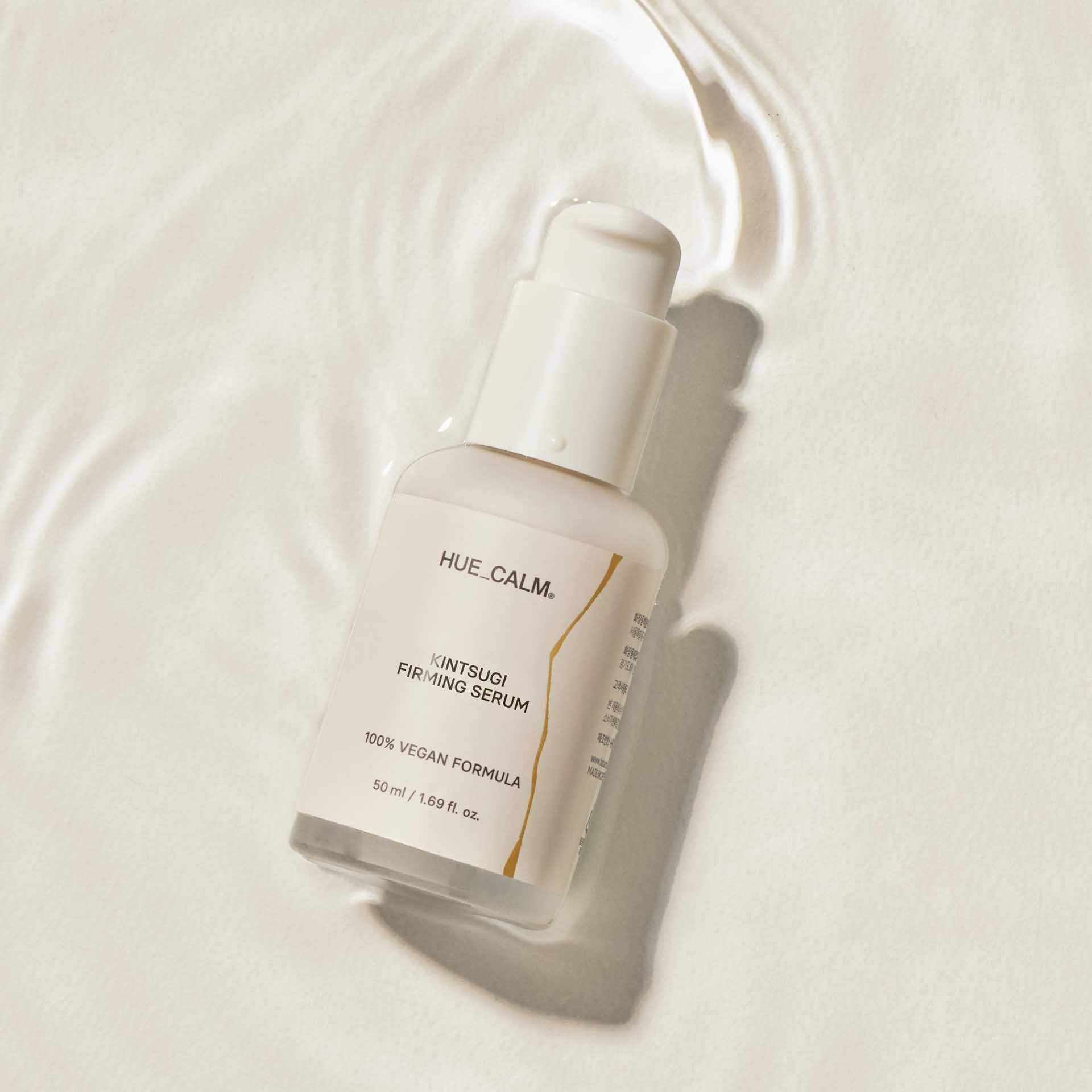 Hue Calm Kintsugi Firming Serum – Vegan Elasticity-Boosting Serum with Phyto Activator, Ceramide & Plant Peptides