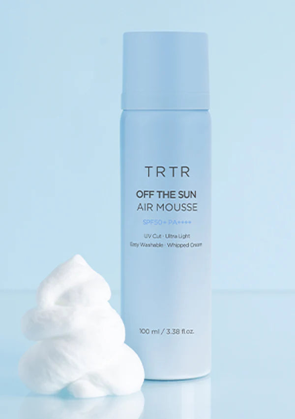 TRTR Off The Sun Air Mousse — Light Bubble Sunscreen with Hydration & Matte Finish