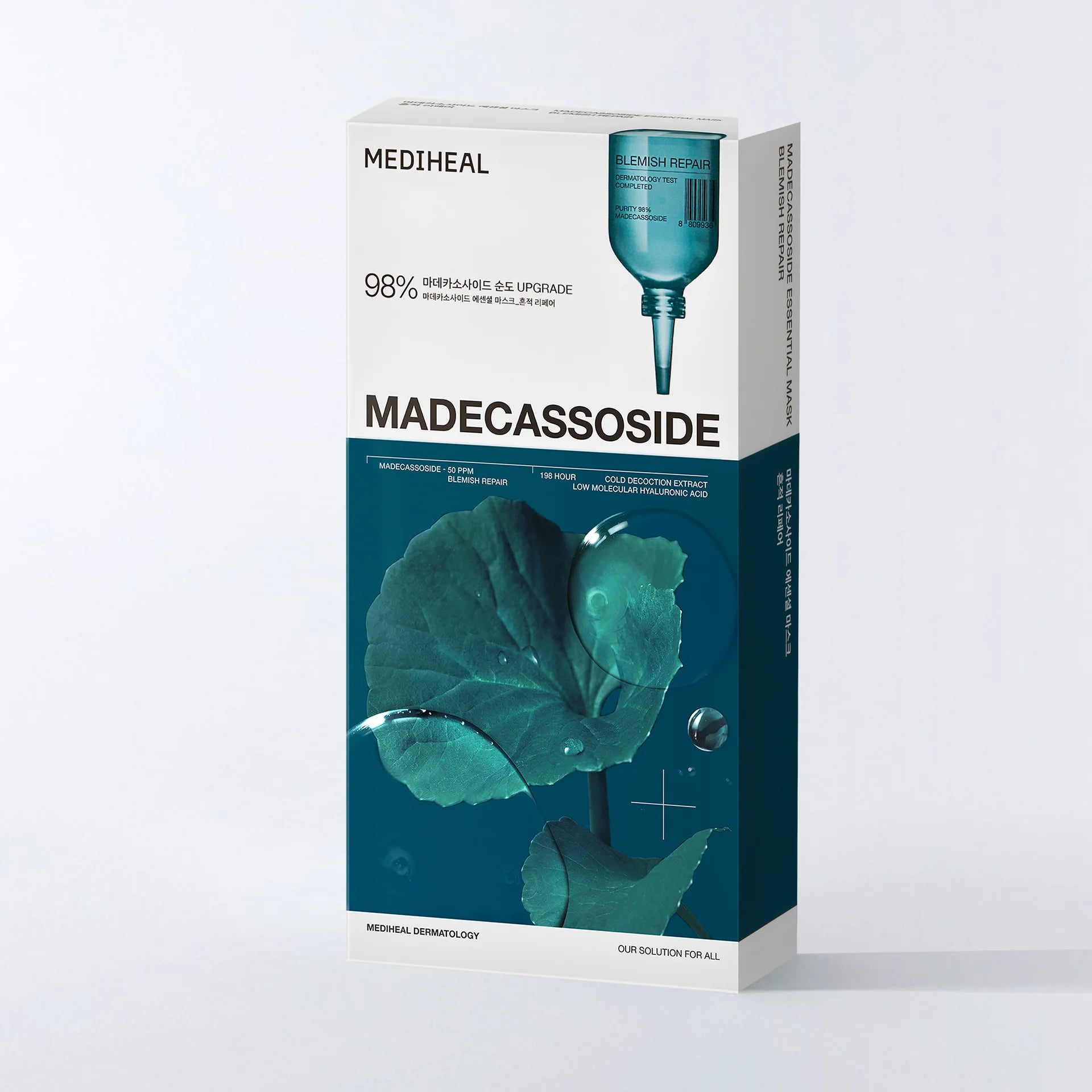 Mediheal Madecassoside Blemish Repair Mask – 98% Cica + Hydration + Soothing | (Pack of 10)