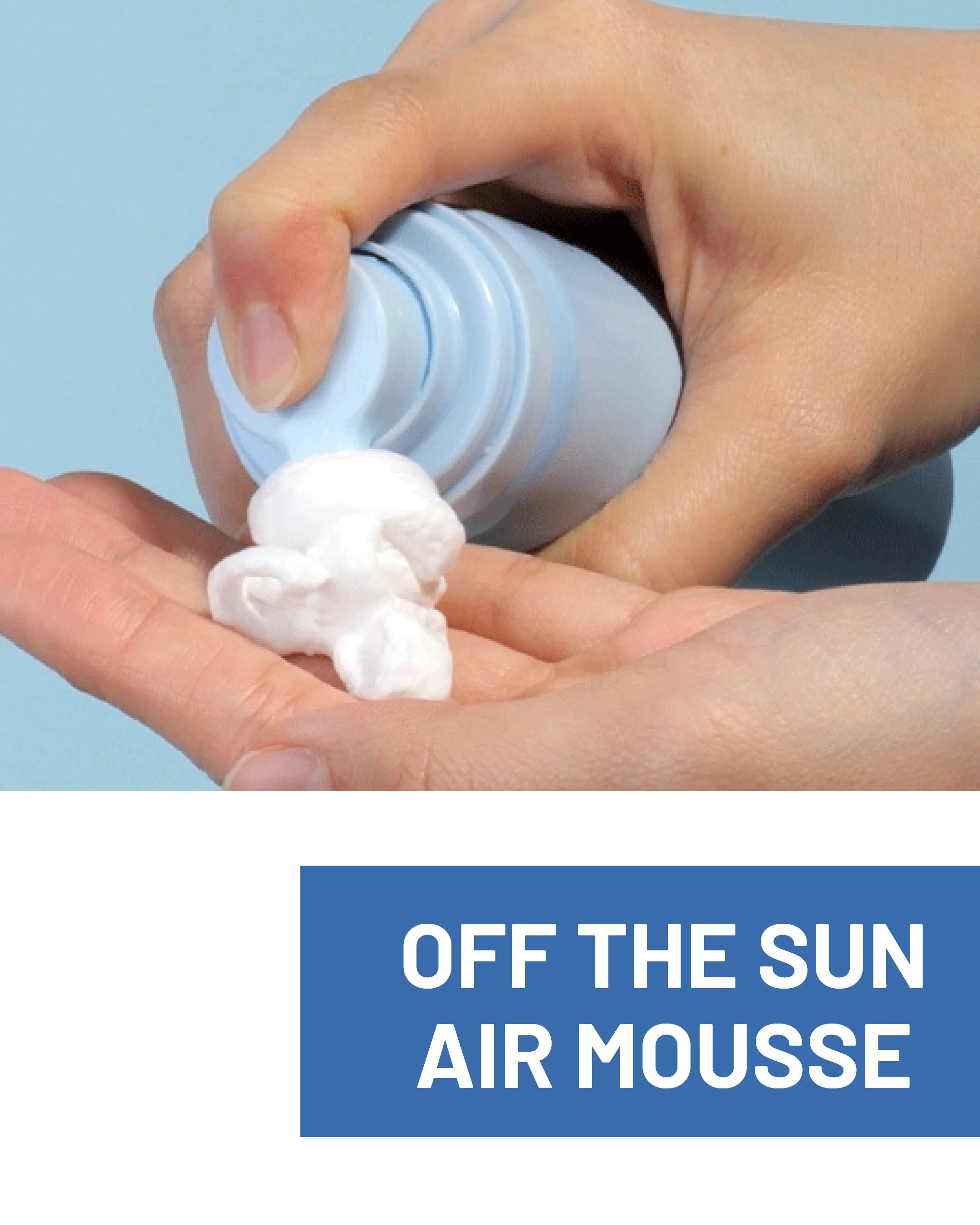 TRTR Off The Sun Air Mousse — Light Bubble Sunscreen with Hydration & Matte Finish
