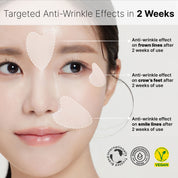 Hue Calm Anti-Wrinkle Patches – Heart-Shaped Vegan Lifting Patches