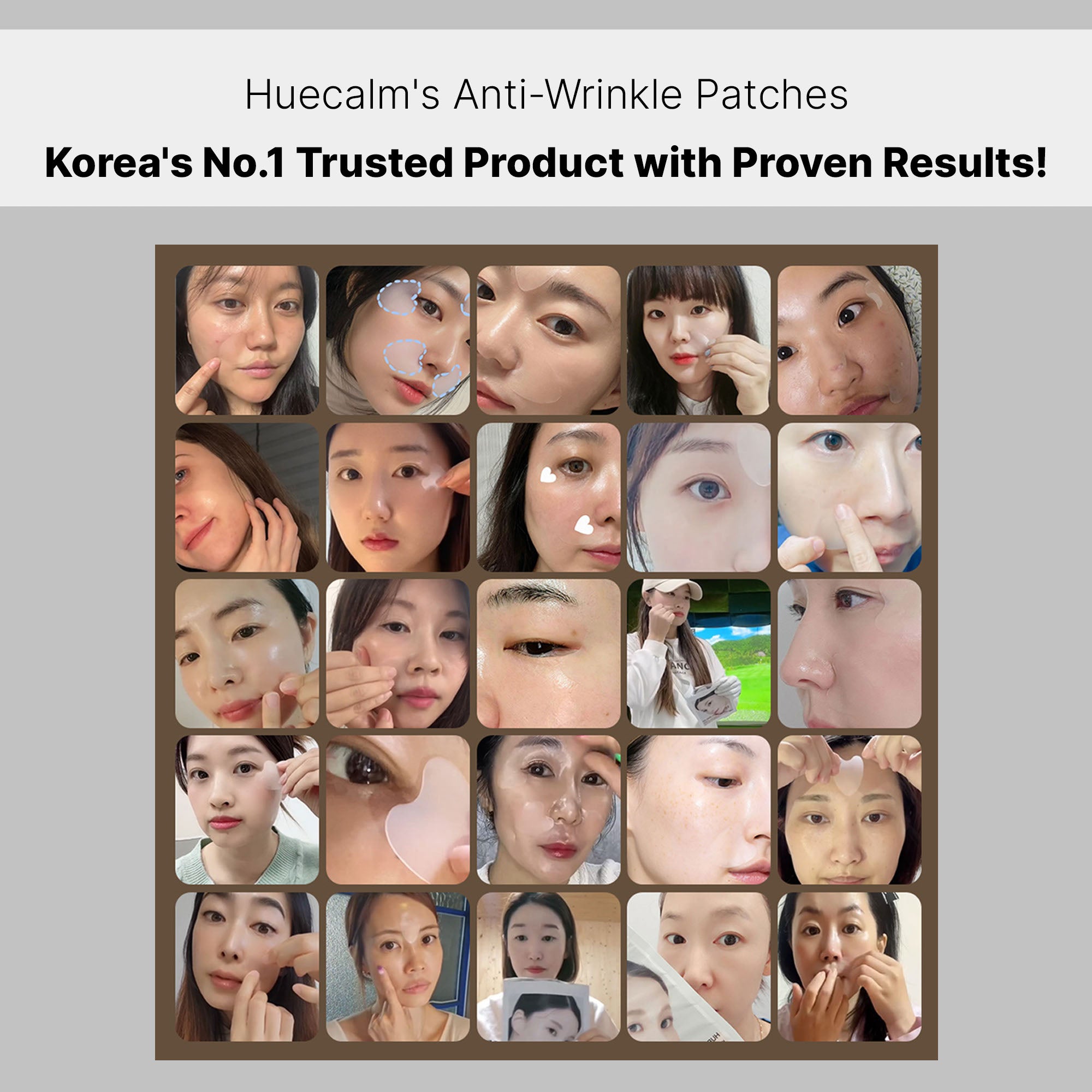 Hue Calm Anti-Wrinkle Patches – Heart-Shaped Vegan Lifting Patches