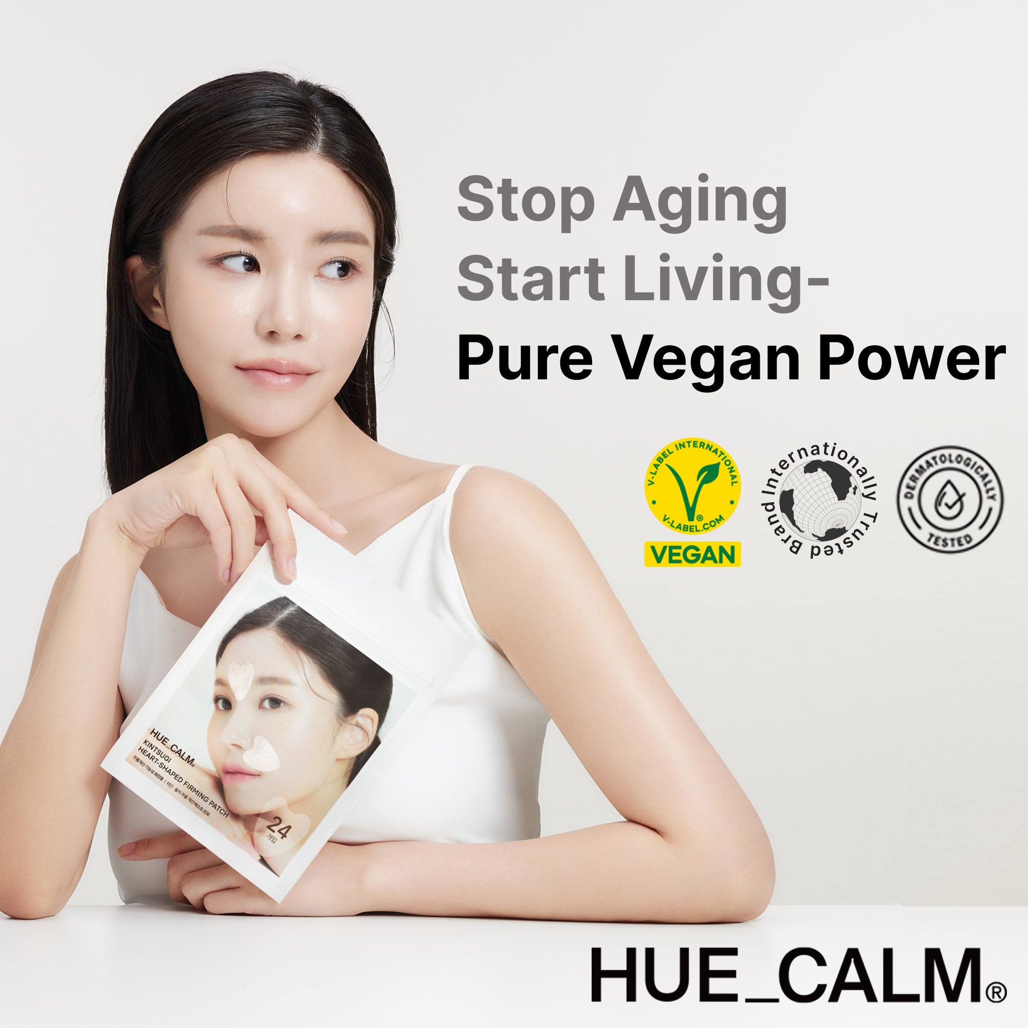 Hue Calm Anti-Wrinkle Patches – Heart-Shaped Vegan Lifting Patches