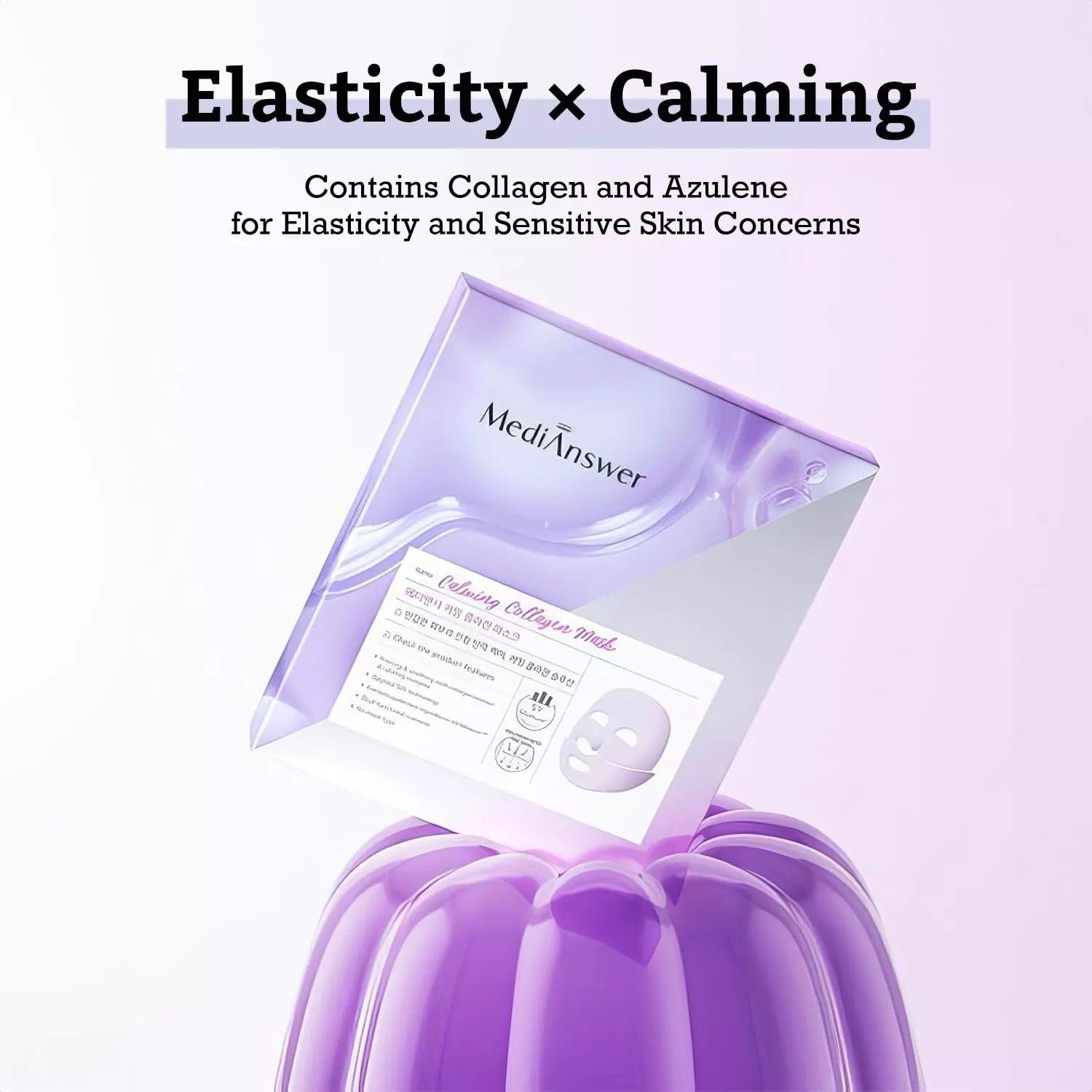 MediAnswer Collagen Mask – French Collagen Sheet Mask for Hydration, Firming, Pore & Calming