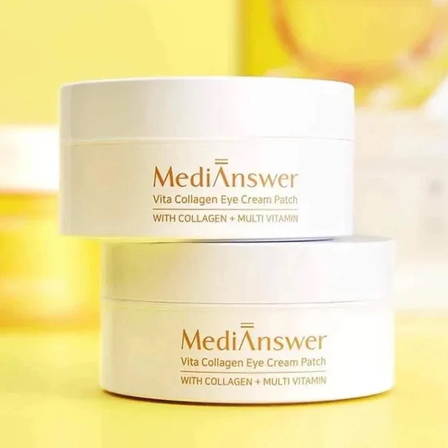 MediAnswer Vita Collagen Eye Cream Patch — Firming • Brightening — 500 Da Collagen  -  60 Patches (30 Pairs)