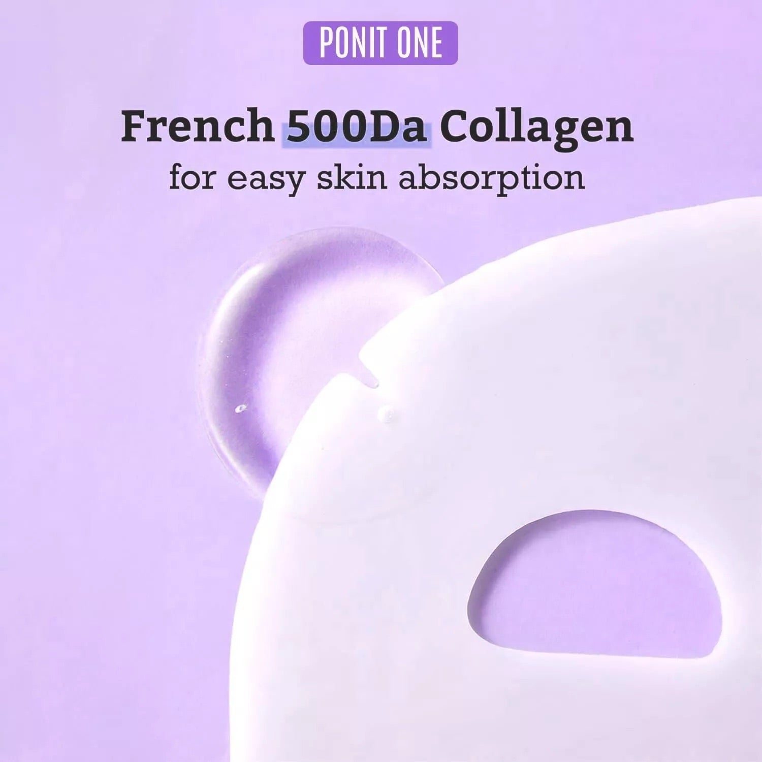 MediAnswer Collagen Mask – French Collagen Sheet Mask for Hydration, Firming, Pore & Calming