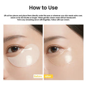 MediAnswer Vita Collagen Eye Cream Patch — Firming • Brightening — 500 Da Collagen  -  60 Patches (30 Pairs)